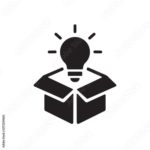 Innovation Box Vector Icon Flat Style