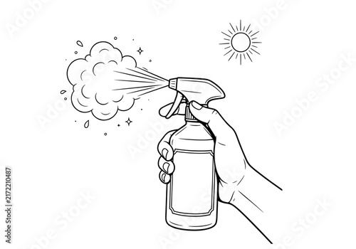 vector illustration of a spree