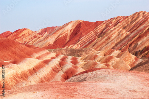 Fotografía Colorful Danxia landform scenery in Zhangye Gansu China