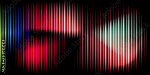 Abstract vertical glowing neon light stripes background