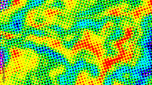 Abstract vibrant colorful halftone  texture background
