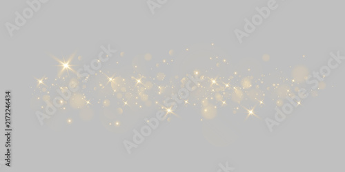 Fotografie Vector sparkles on a transparent background