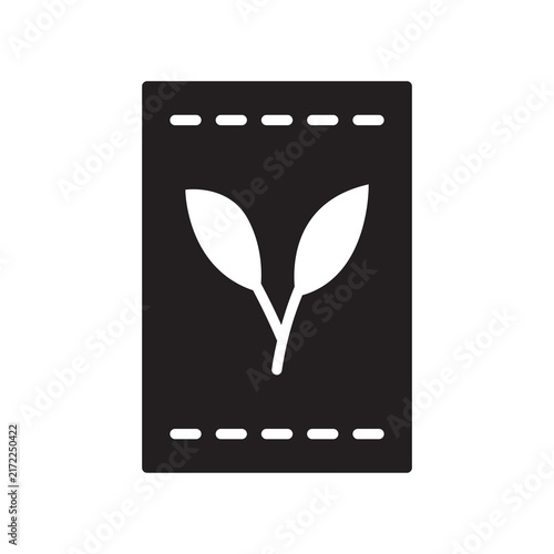 Seed Packet Package Icon - Agriculture Planting Seed Envelope Glyph Symbol