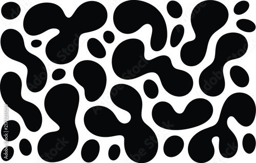 Abstract Organic Blob Shapes Illustration