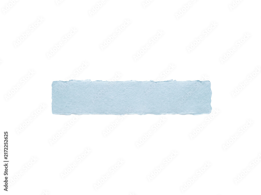 Obraz premium Torn Light Blue Paper Strip Rectangle Texture Png Photo - torn blue paper strip, light blue paper, blue paper texture, ripped paper strip, horizontal paper, torn edge, pastel blue, handmade paper