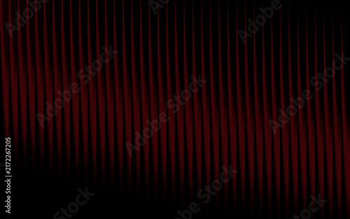 Cuadro en lienzo Dark red vertical stripes texture background gradient with a glass effect on a b