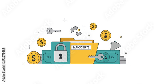 Secure Manuscript Protection and Intellectual Property Monetization Concept