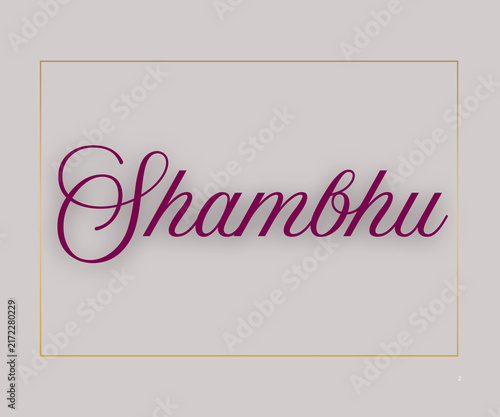 Shambhu Elegant Calligraphy Typography Design