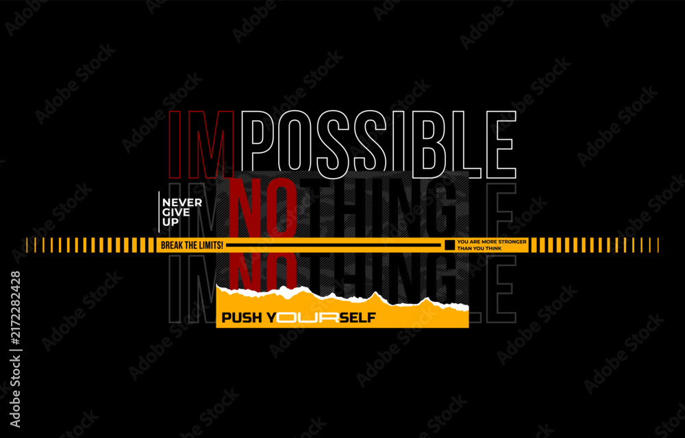 Fototapeta premium Modern and stylish typography slogan. Colorful abstract design vector illustration for print t shirt, typography, apparels, background, poster, banners and other uses.