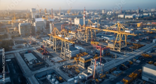 Emphasize domestic industry protection with visuals highlighting advanced local production facilities regulatory support and strategic measures fortifying national sectors with copy space on the left