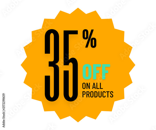 35% Off Sale Discount Badge