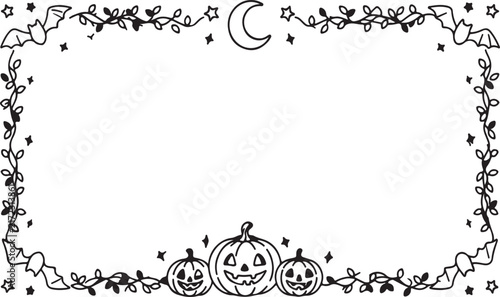 Halloween cartoon characters set
