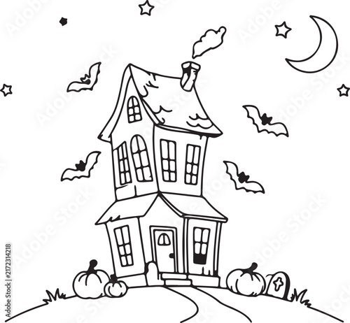 Halloween cartoon characters set