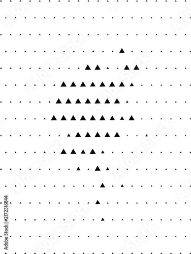 Abstract geometric pattern of triangles