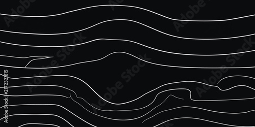 Dense topographic map contour lines texture with fine white dashed strokes on black background dense pattern abstract lines elevation topography cartography abstract background structure
