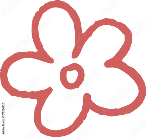 set of whimsical hand drawn floral, flower, leaves, branch clipart collection