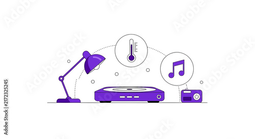 Smart Home Automation System Concept Vector Illustration