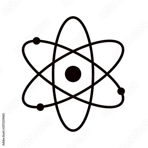 Atom Model Icon Illustration