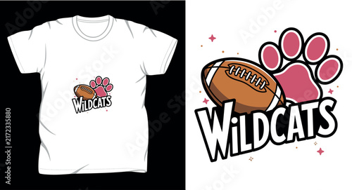 Cat graphic vector art t-shirt design print template