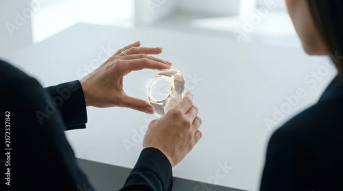 Digital twin technology visualizes wristwatch in futuristic way showing innovation and precision in timekeeping design