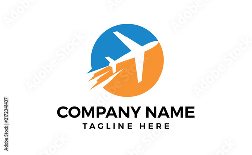Detailed travel logo concept