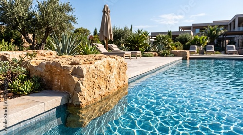 swimming pool in hotel