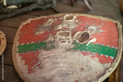 Battered historical shield