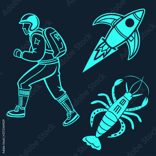 cartoon shark vector illustration