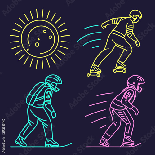 vector illustration of a dancing man