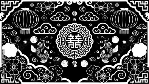Ancient mandala design with celestial symbols and intricate patterns Vector