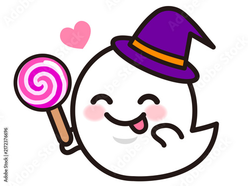 かわいいハロウィンおばけのイラスト素材2