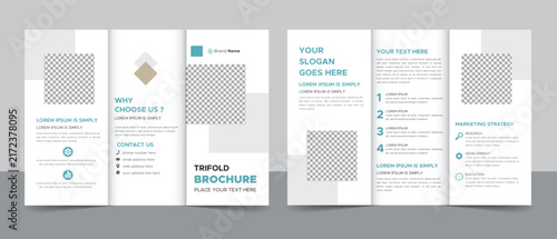 Trifold Brochure Template for Business Presentation