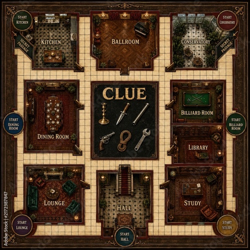 clue game board