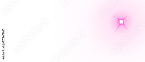 Bright pink star burst light effect graphic design element featuring a glowing flare overlay visual asset isolated on a transparent background