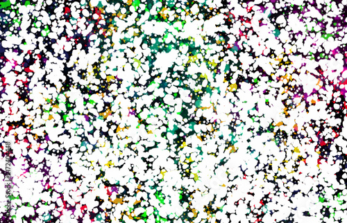 Abstract splatter background with colorful paint spots for creative design projects