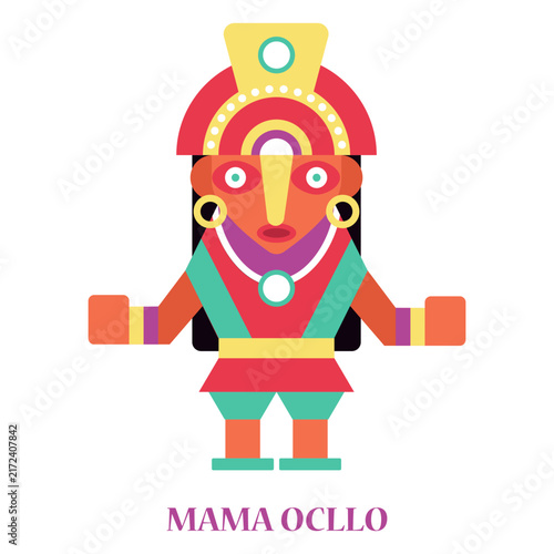 Принти на полотні Mama ocllo inca divinity flat