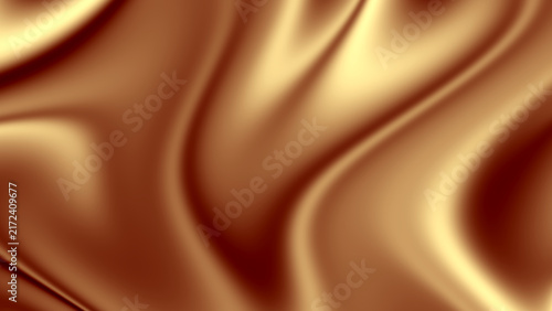 Konstfotografi Luxury Golden Bronze Satin Liquid Waves Abstract Background