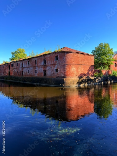 Canvastavla old wooden bridge