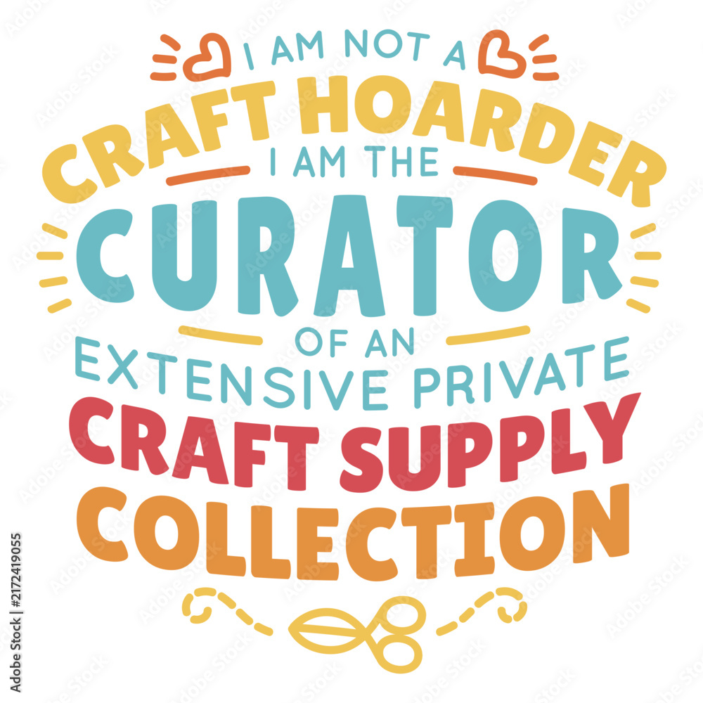 Fototapeta premium Craft hoarder lettering