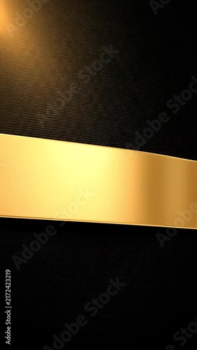 Golden Banners Gracefully Transitioning on a Dark Background, Creating a Dynamic and Elegant Visual Effect. with Animation