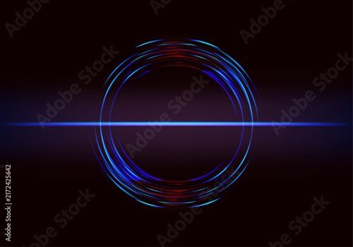 Blue dark navy cyan 3D abstract background with narrow vertical glass rays. Iridescent fractal prism light waves over black gradient. sleek futuristic vector editable Design