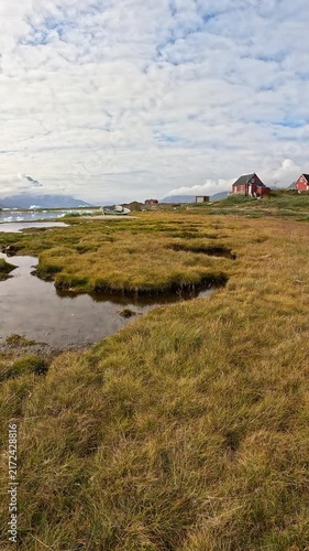 Qoornoq abandoned fishing village located in the Nuuk fjord, Greenland