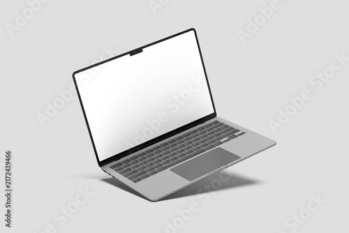 Blank Laptop White
