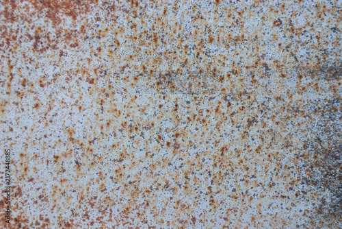 Konstfotografi Rusty metal surface with corrosion and weathered paint texture