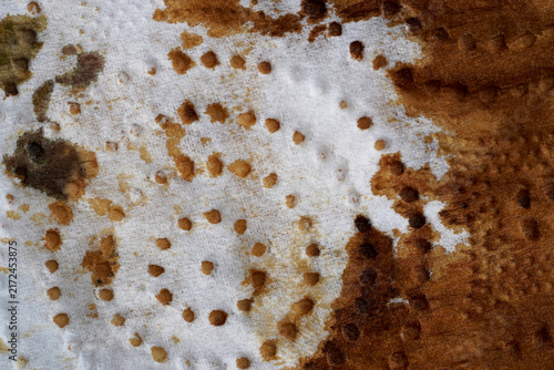 Abstract Brown and Ochre Textured Surface. Artistic Grunge Background with Organic Paint Patterns