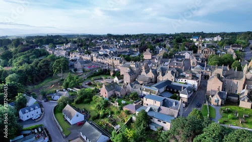 Tain Aerial View Of Northern Scotland Town