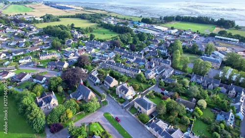 Tain Aerial View Of Northern Scotland Town