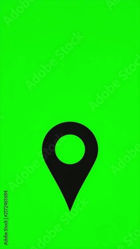 Animated world map with glowing location pins and travel routes, global navigation and GPS tracking concept for international travel, logistics, transportation and worldwide connections
