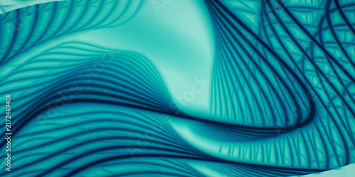 Bild auf Leinwand Bauhaus marble veins sweep in teal and vibrant tones, smooth and premium with a polished finish
