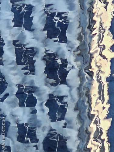Abstract ripply water reflection of a small part of a skyscrapers facade  in a vertical format_20260611_084237-t-d-s-l.